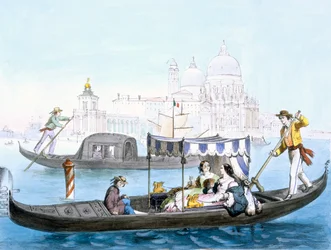 Venezianische Gondel, aus 